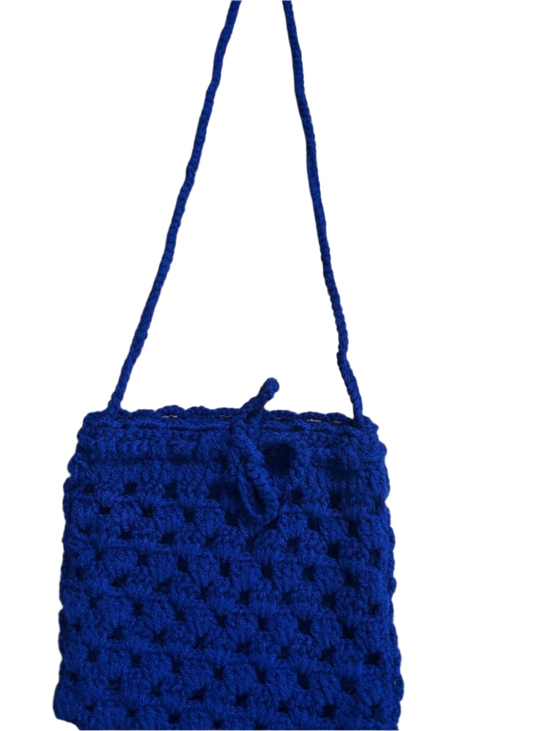 Crochet Crossbody  Bag Small Blue