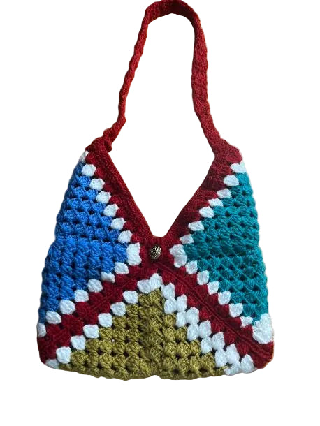 Crochet colorful Bag   1009-08