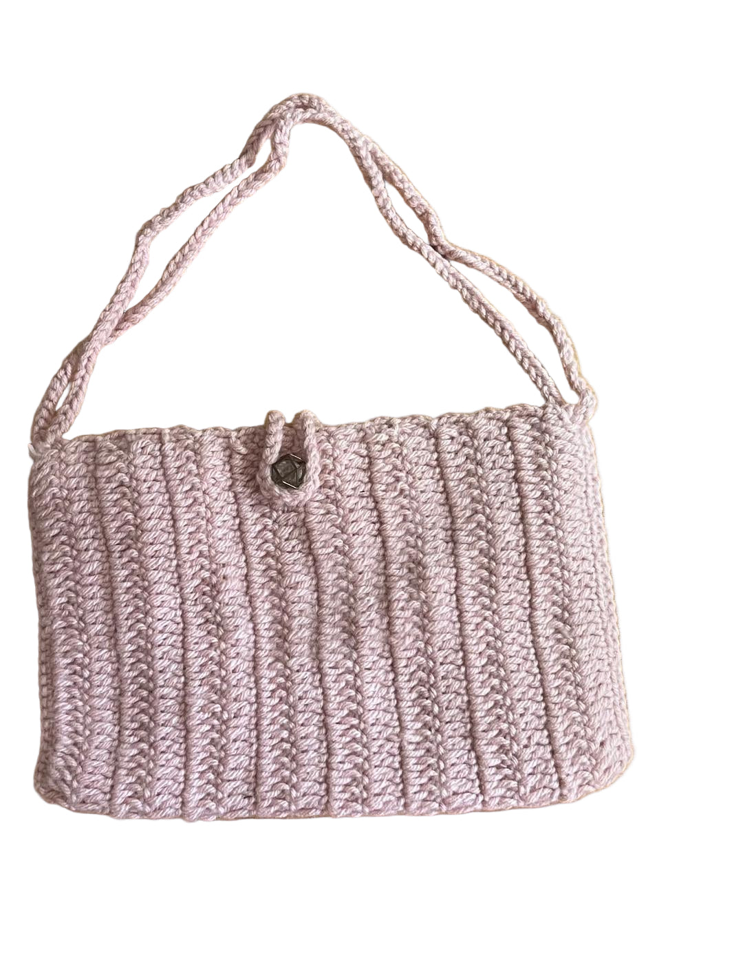 Crochet Hand Bag Medium Cherry  1009-13