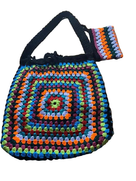 Crochet Big Colorful Bag   1009-20
