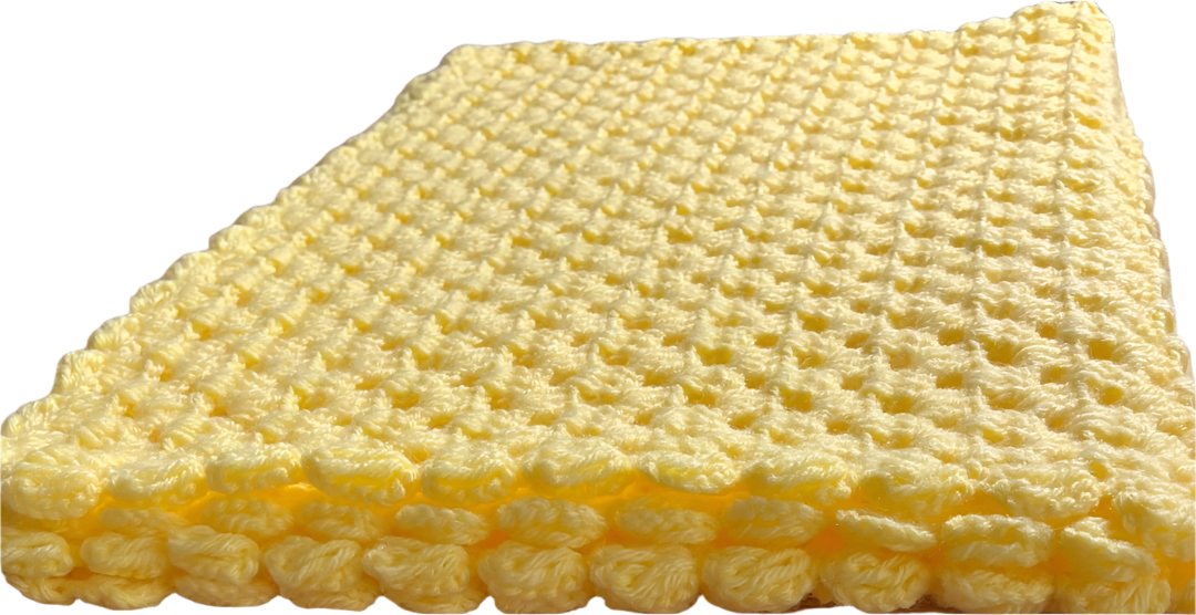 Yellow Love Baby Blanket and Sheet