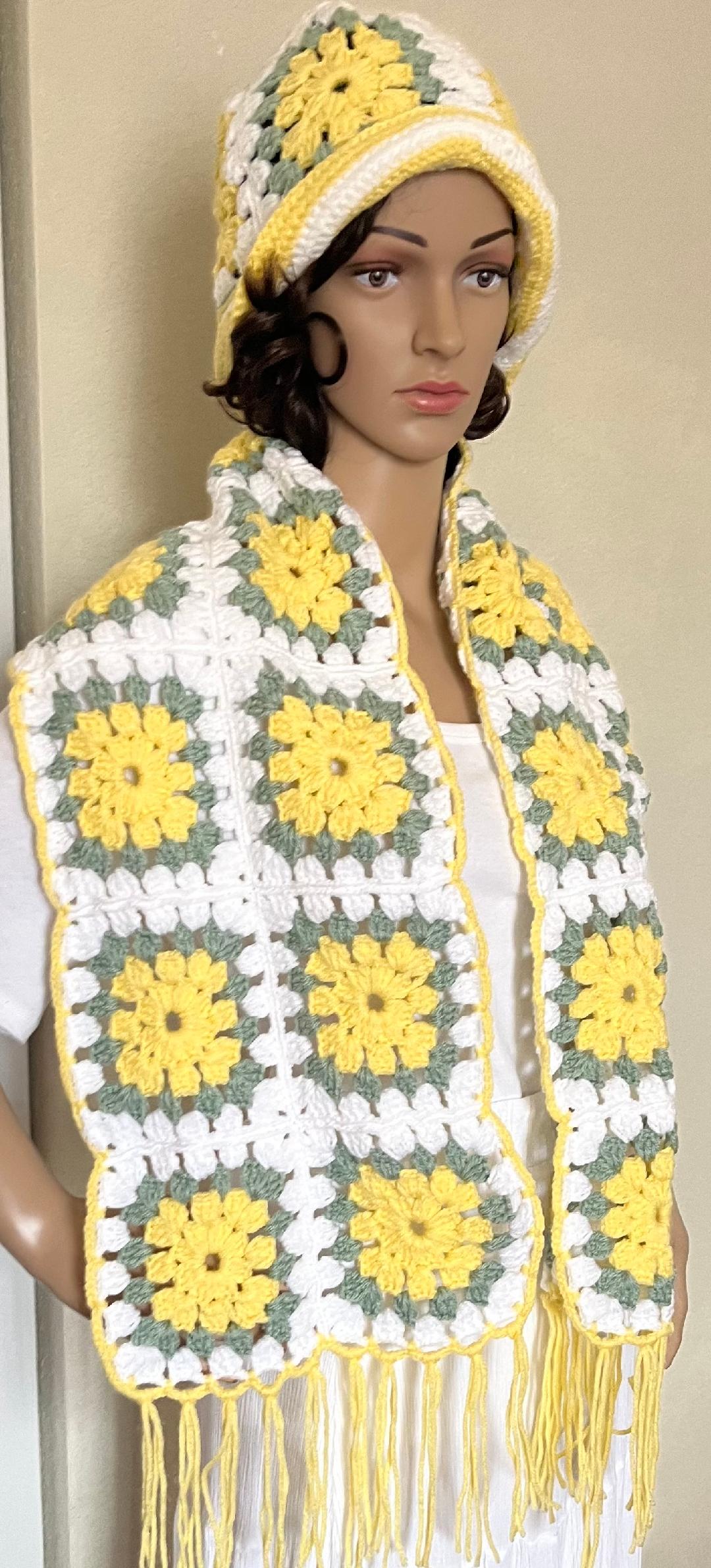 Crochet  Handmade Hat and Scarf