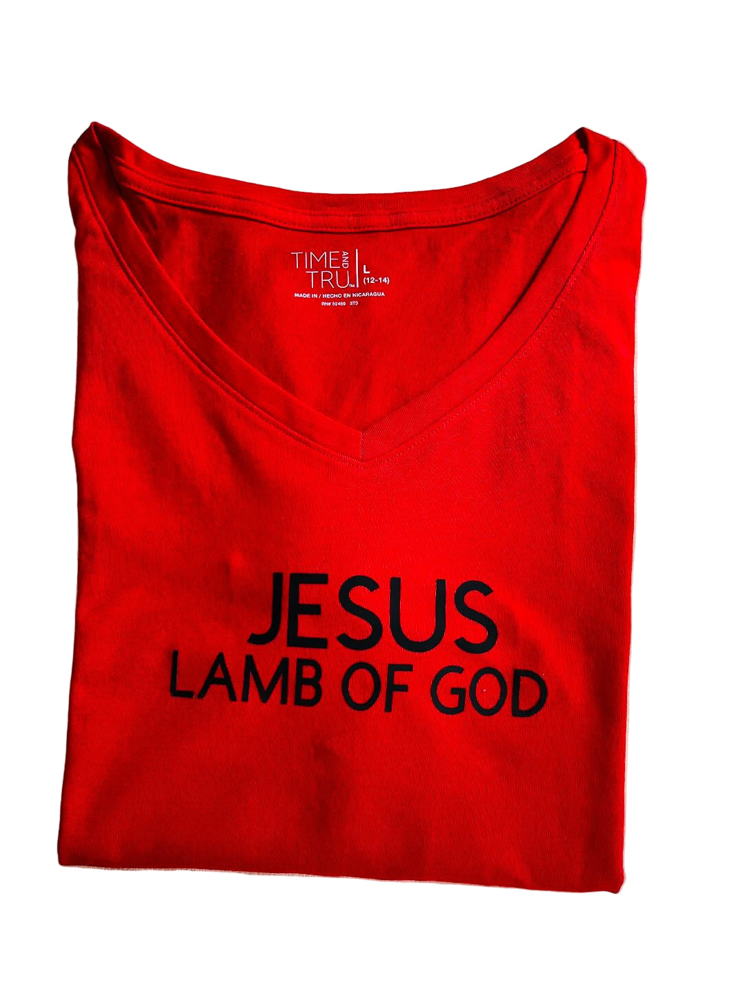 JESUS LAMB OF GOD PRINTED IN BLACK