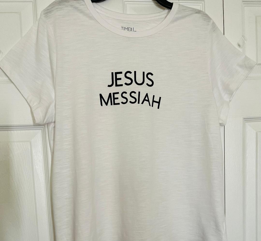 JESUS MESSIAH PRINTED IN BLACK
