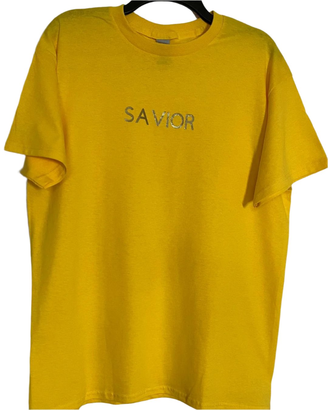 SAVIOR PRINTED IN GOLD