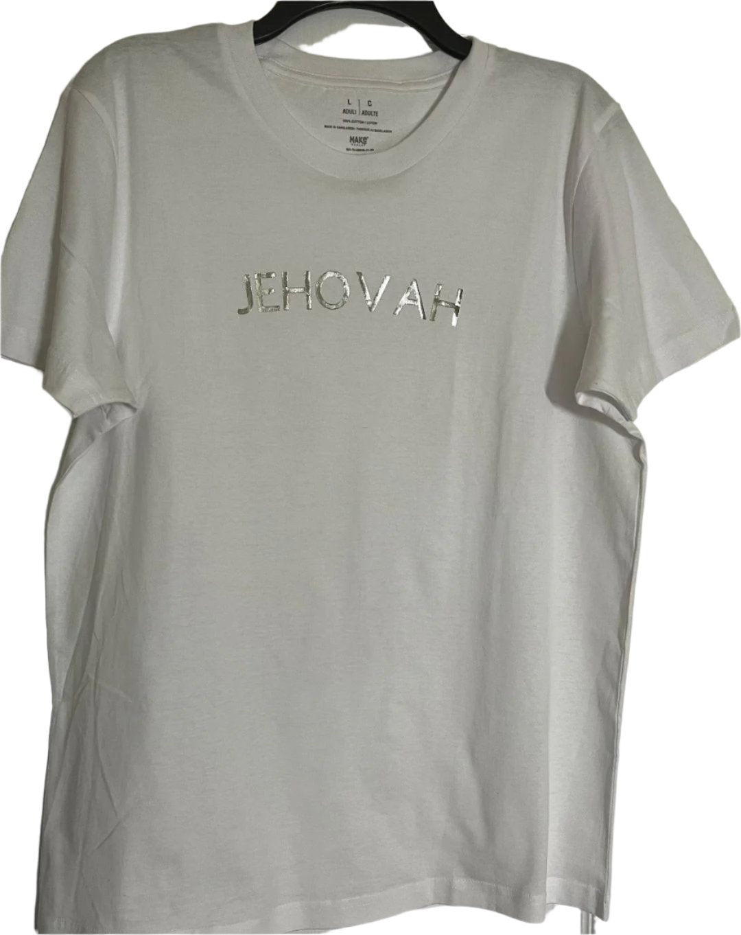 JEHOVAH PRINTED IN SILVER