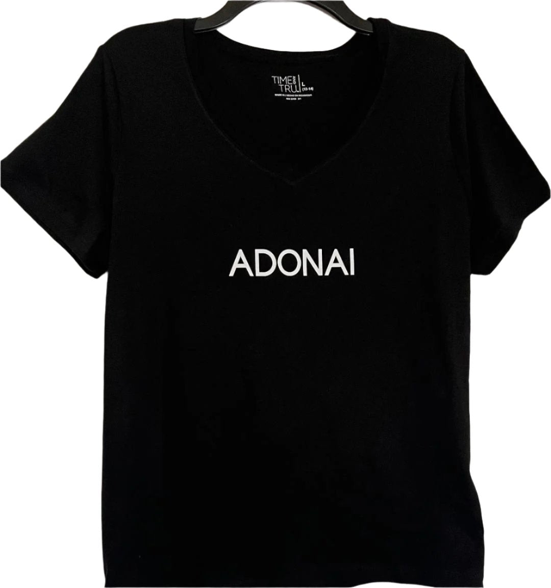 ADONAI PRINTED IN WHITE