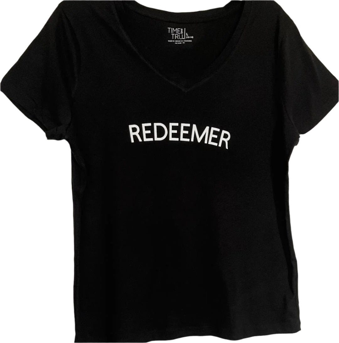 REDEEMER PRINTED IN WHITE