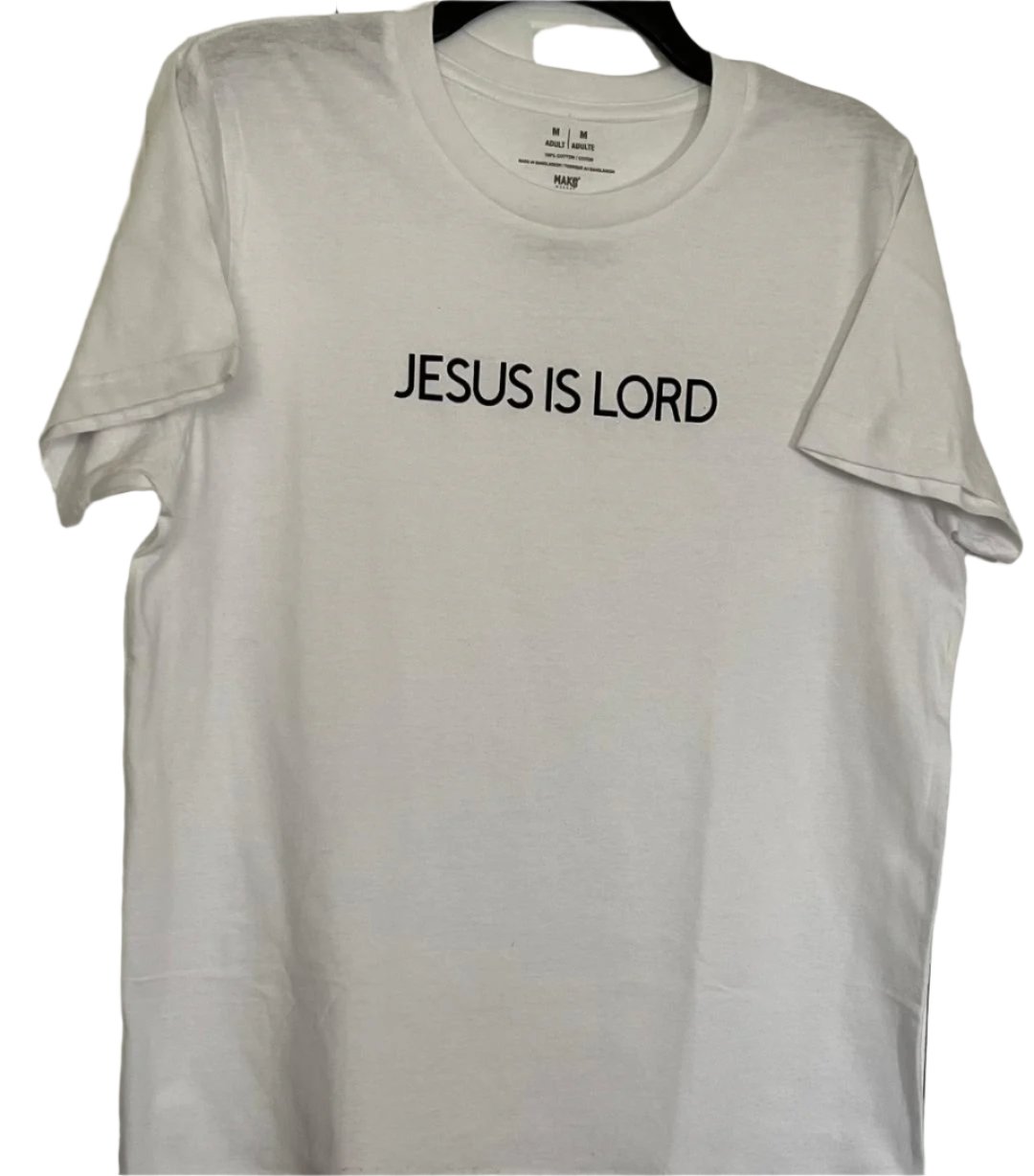 JESUS IS LORD  PRINTED IN BLACK
