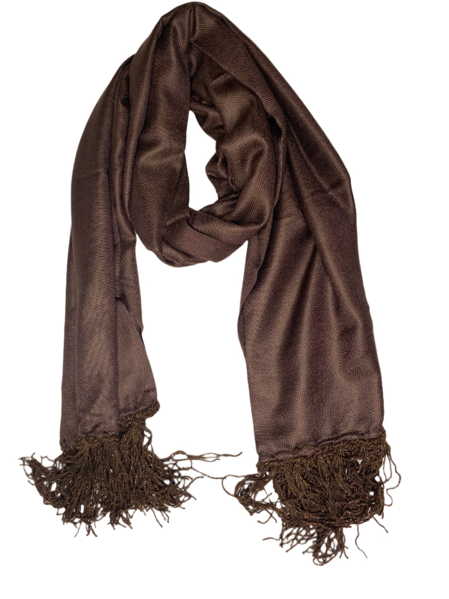 Pashminas Brown Prayer Scarf