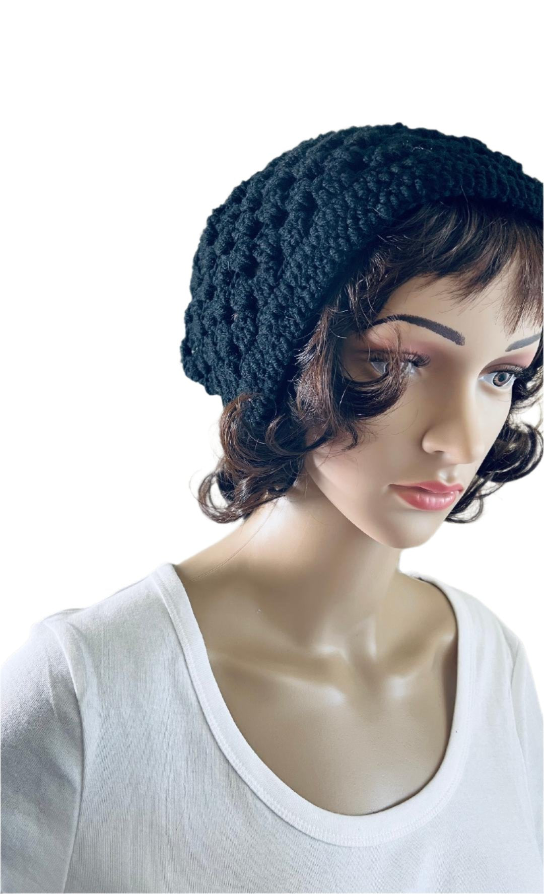 HAT AND BEANIES BLACK KNITTED
