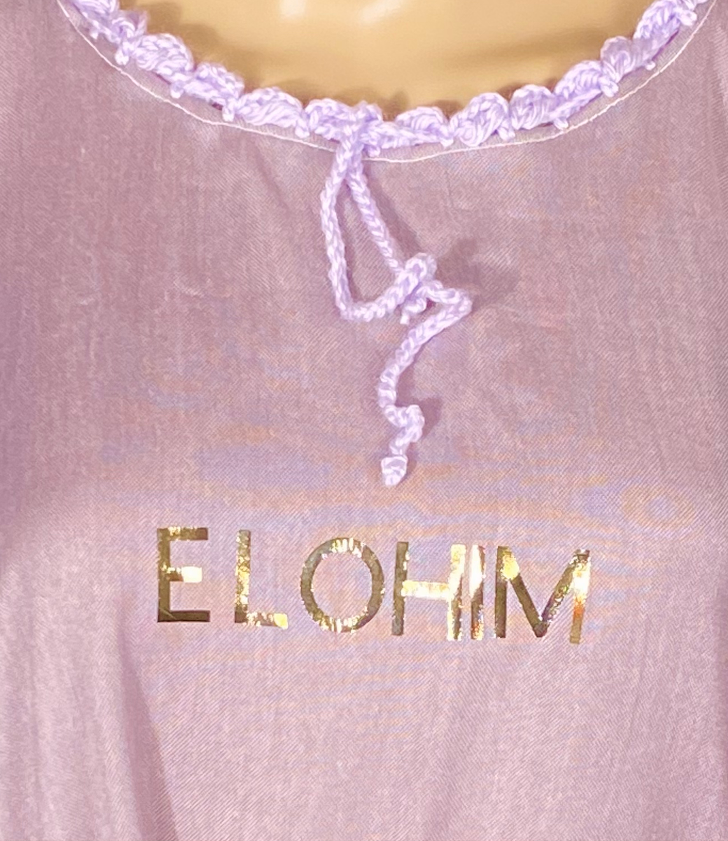 Elohim Printed  in Gold - dress