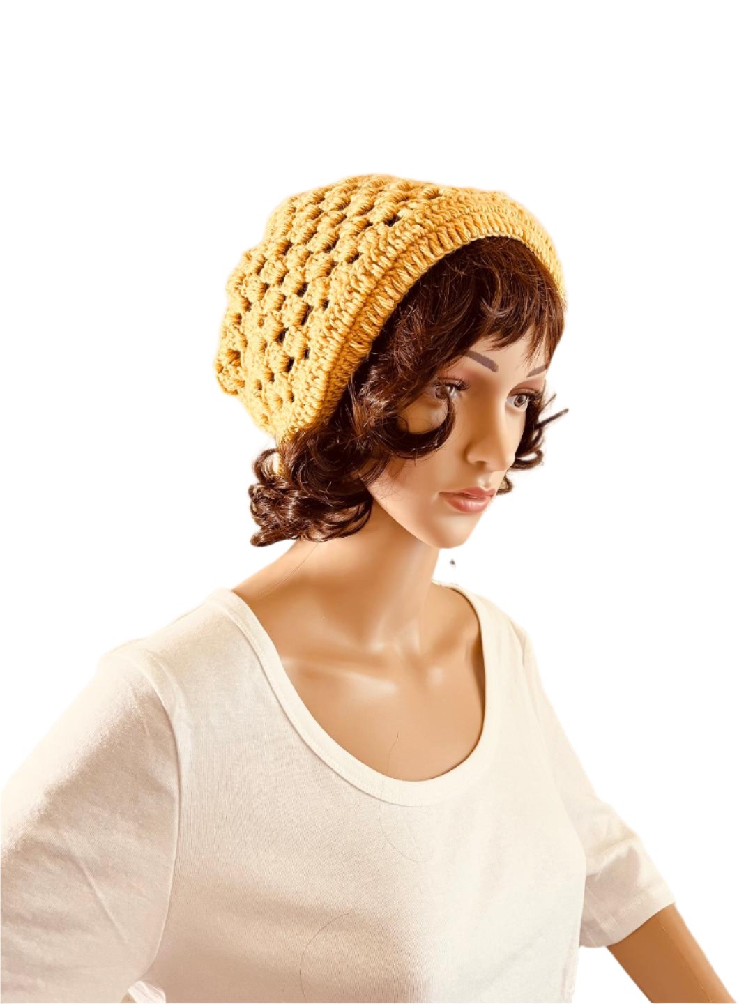 HATS AND BEANIES GOLD KNITTED