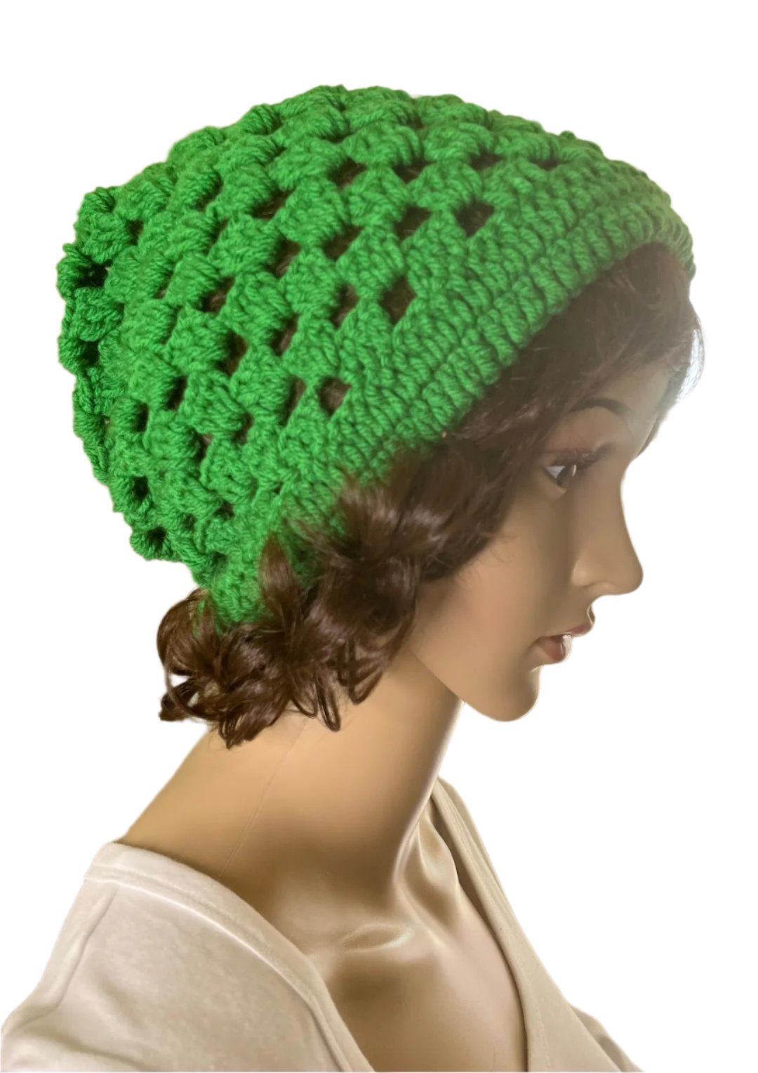 HAT AND BEANIES GREEN KNITTED