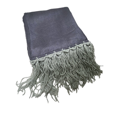 Pashminas Dark Gray Prayer Scarf