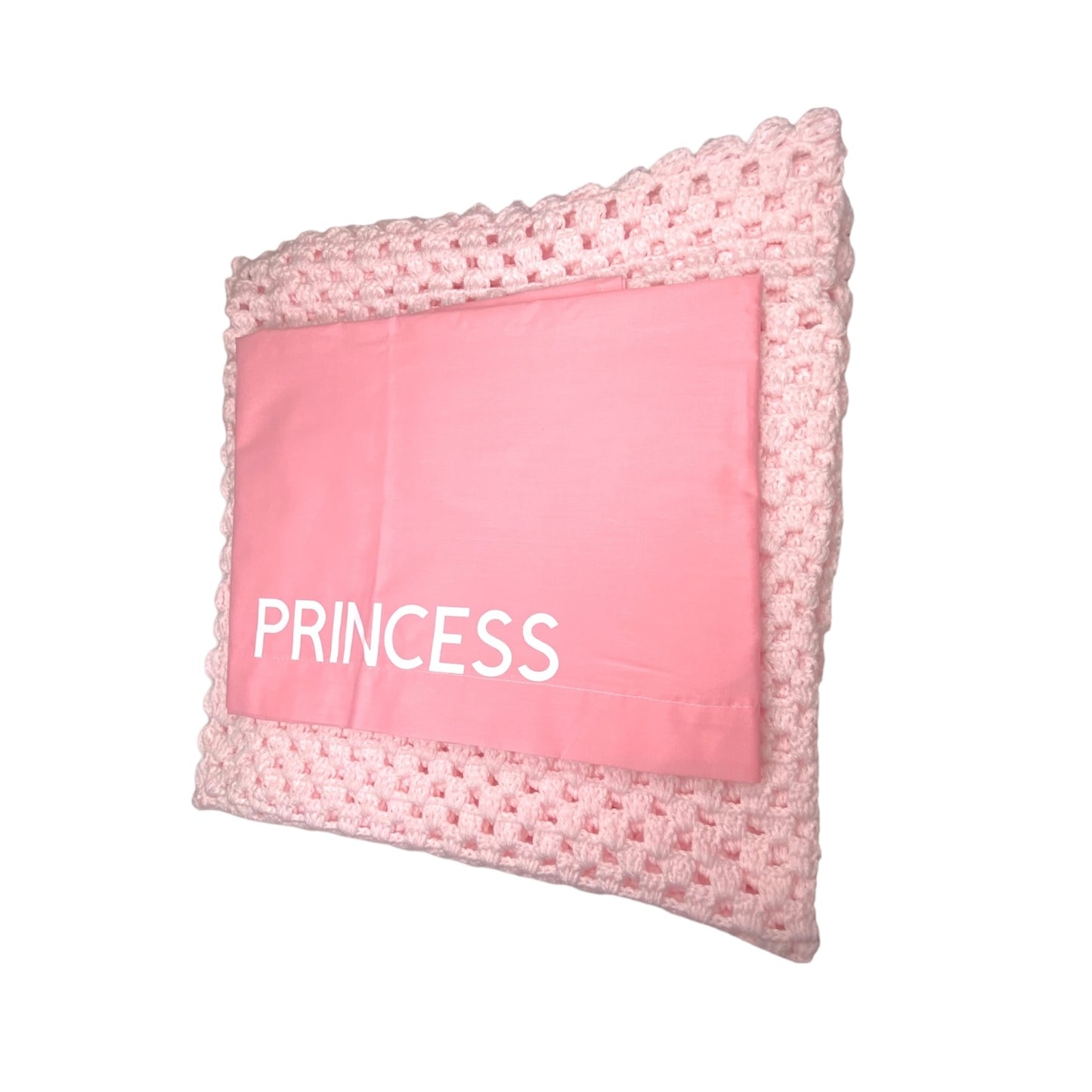 Pink Princess Baby Blanket and Sheet