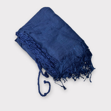 Blue Crochet Long Top