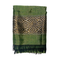 Ethiopian Scarf Forest Green and Yellow
