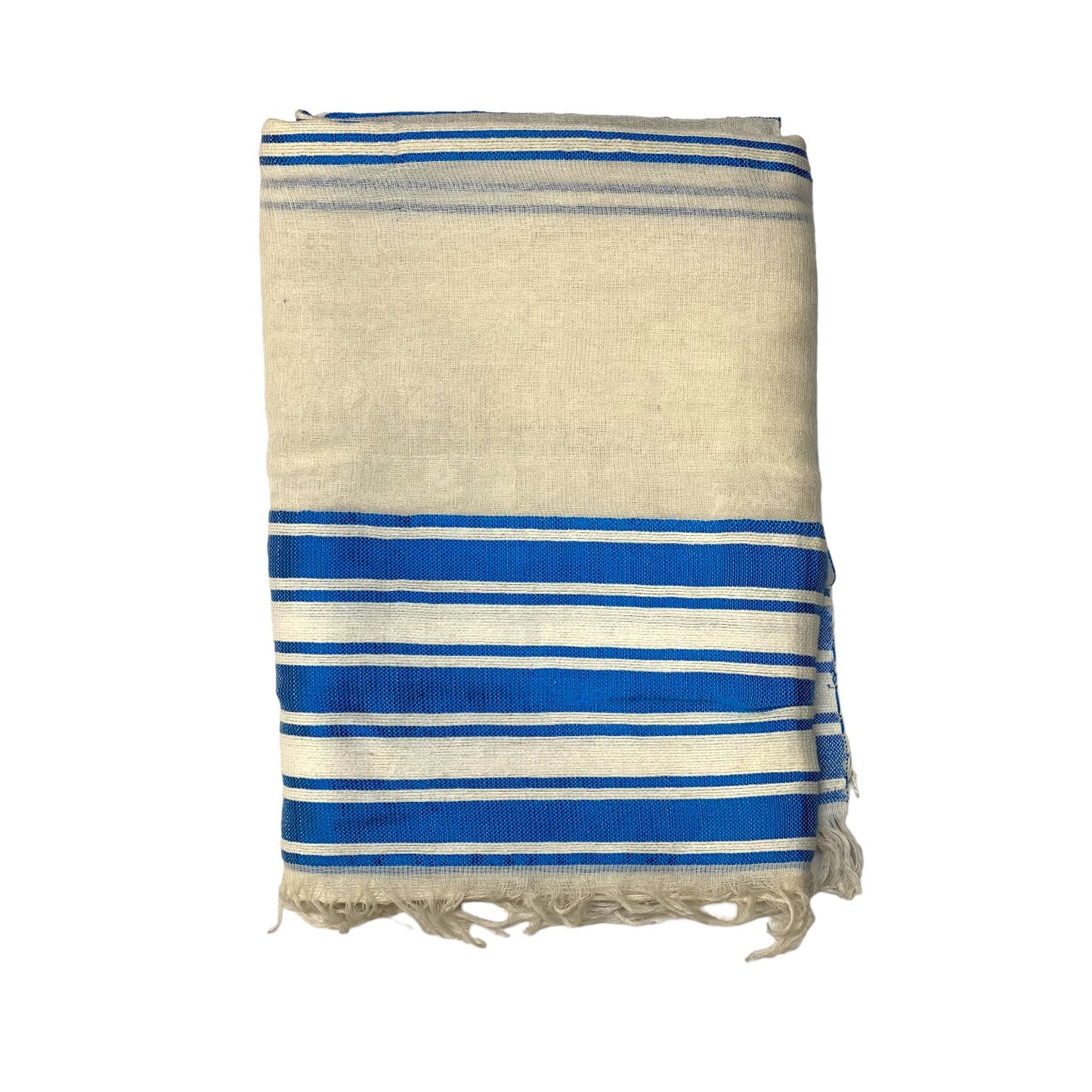 Ethiopian Scarf Blue and White