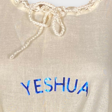 YASHUA PRINTED IN BLUE