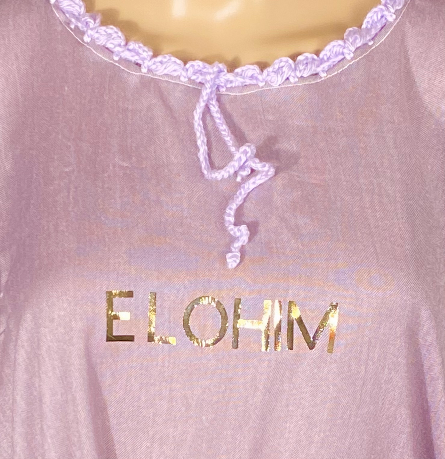 Elohim Printed  in Gold - dress