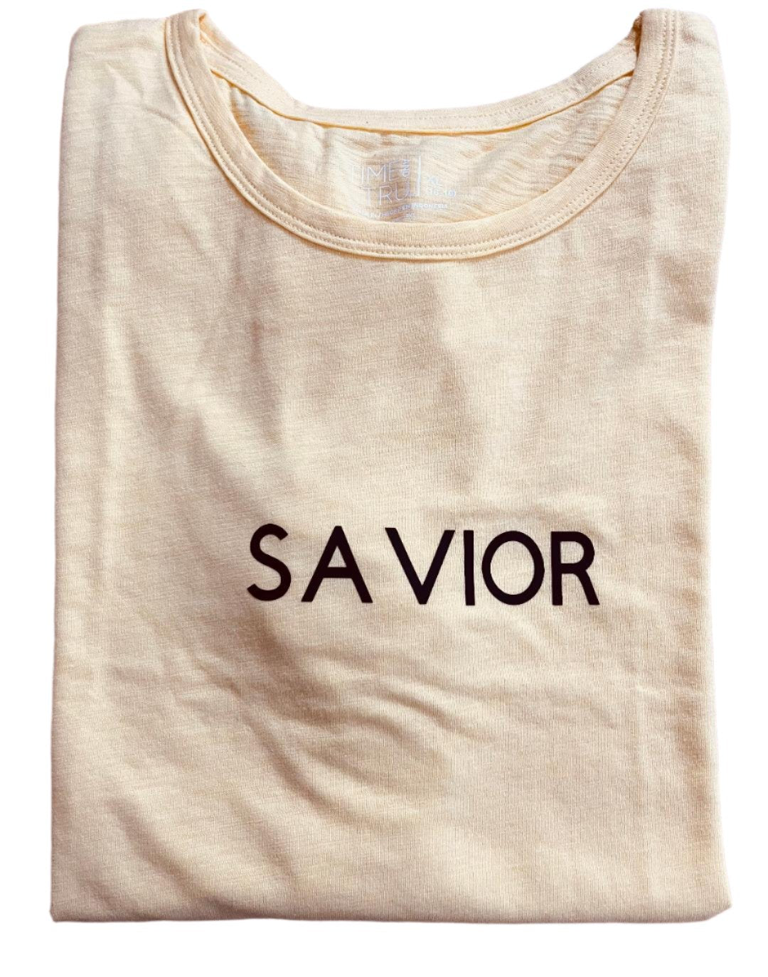 SAVIOR PRINTED IN BLACK