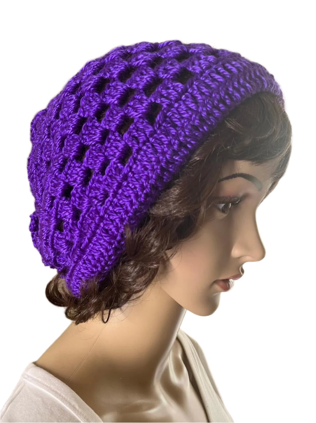 HAT AND BEANIES PURPLE KNITTED