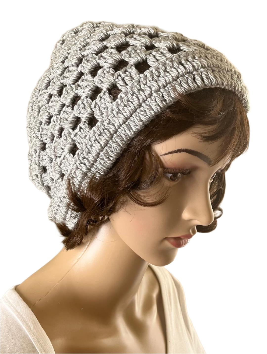 HAT AND BEANIES SILVER KNITTED