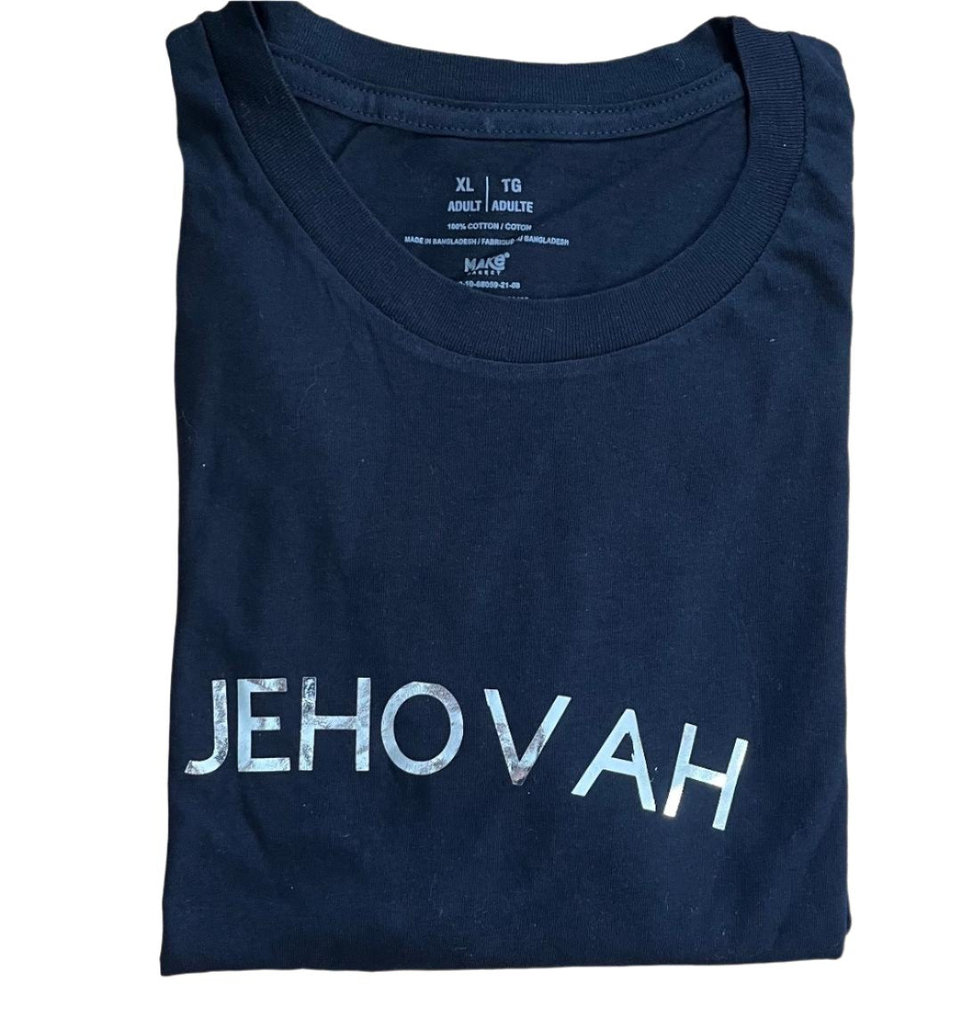 JEHOVAH PRINTED IN SILVER