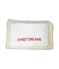White Sweet Dreams Baby Blanket and Sheet